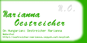 marianna oestreicher business card